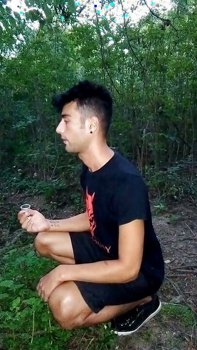 Eating Own Cum From Glass
