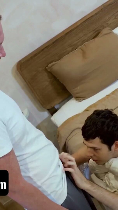 Twink Stepson Secretly Wonders What It Would Be Like To Taste His Stepdad's Big Fat Cock | Clip 1