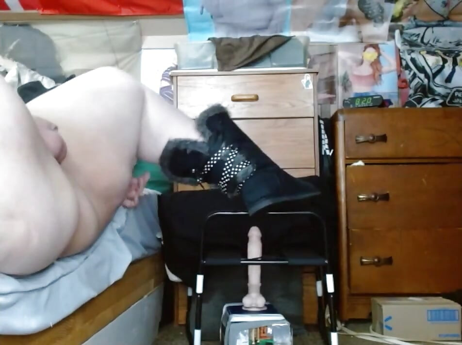 fat sissy pig playing on the floor like it should be