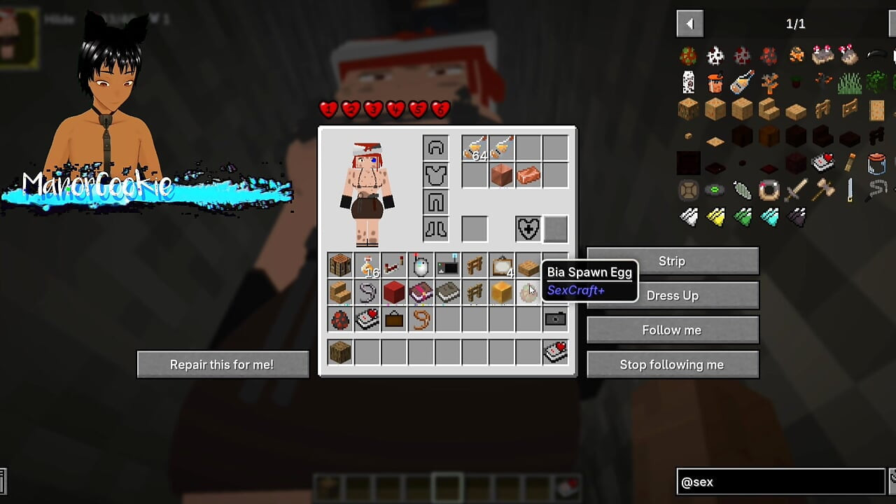 Minecraft Sexcraft The Jenny Mod  - Seeing what Cassie has to offer with her massive tits