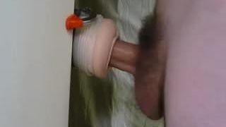 cock twitching with orgasm in fleshlight