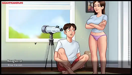 Summertime Saga Part 26 By DarkCookie - Busty Stepsis Gets Her Pussy Lick By Lucky Stepbro