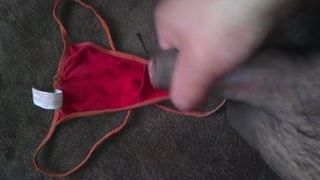 cum on nieces red thong