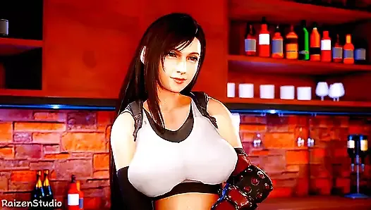 Old man ordered a special drink which is Tifa essence!! ALL SCENES by RaizenStudio