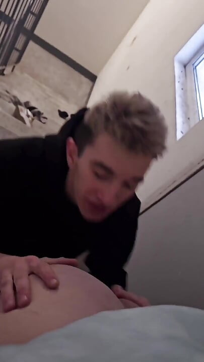 Part 2 Spied a Twink Jerking off on the Landing