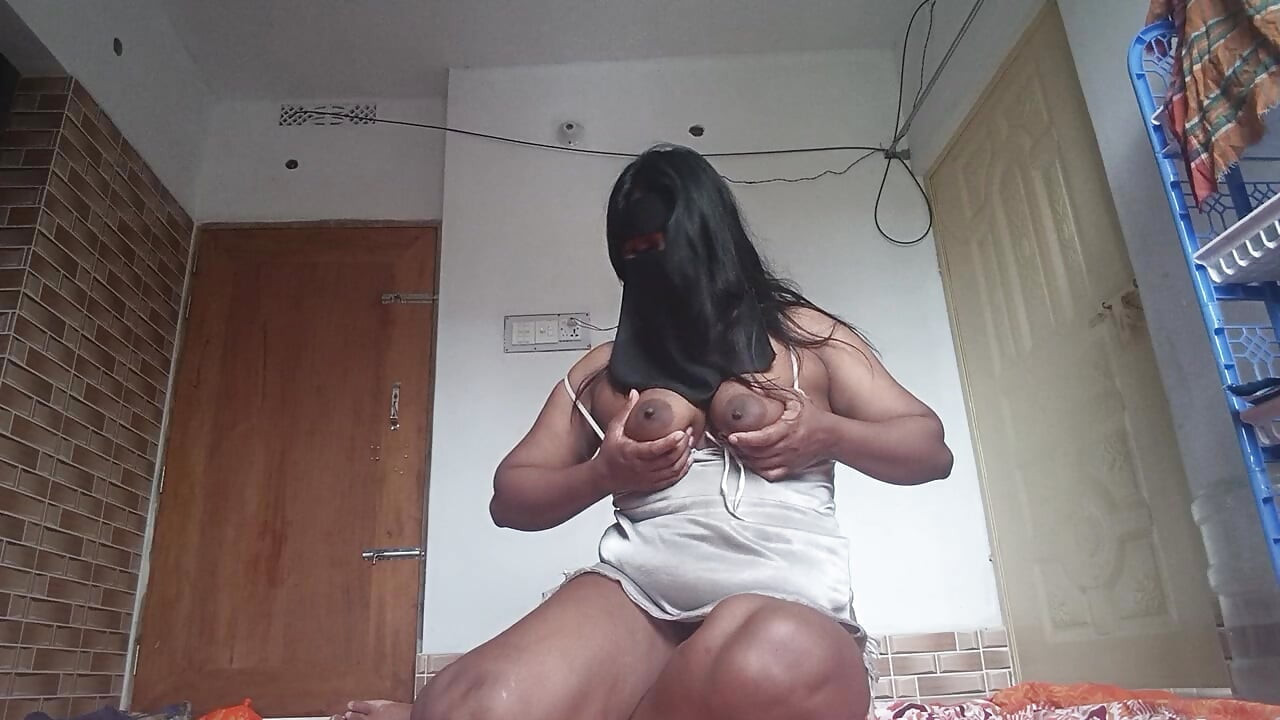Cute desi girl teasing while sitting