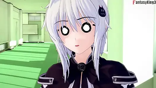 Koneko Blackmailed sex on the train - DXD NTR Madness Series