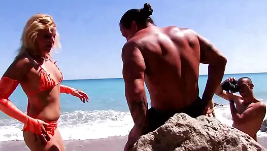 Tattooed big boobs blonde pussy licking ass fucking in 69 position