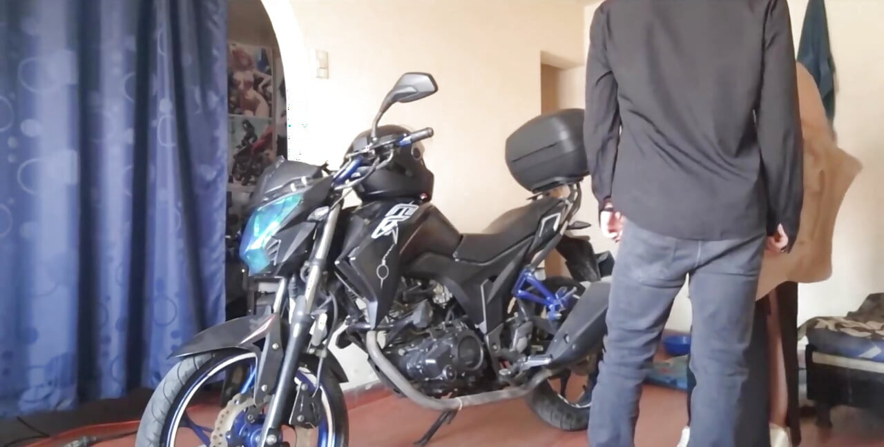 My Stepsis Sucks My Cock and Gives Me Ass When I Take Her for a Ride on My Motorcycle