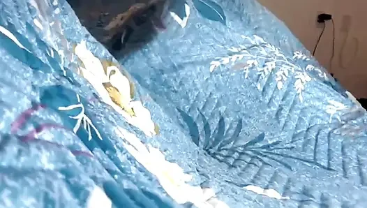 Naughty stepmom grabs stepson under duvet and has sex