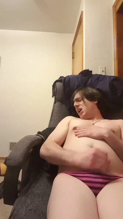 pawing off in a thong