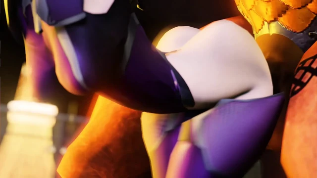 3D Girl warrior got taken by monster