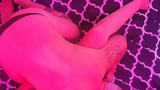 Pussy eating fisting leads to busting her guts up and sky cam creampie