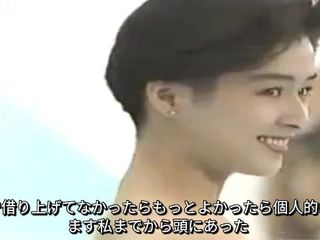 Senhorita japonesa de biquíni modelo concurso de 1990