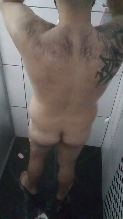 Taking a Shower in A Gym