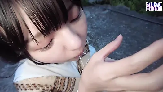 Rail-tease Rendezvous with a Short-cut Cutie Savoring Every Warm Drop Part.1