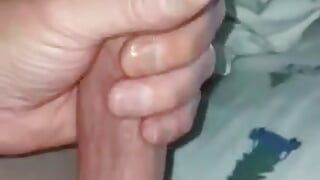 Mijn pik masturberen met grote sperma
