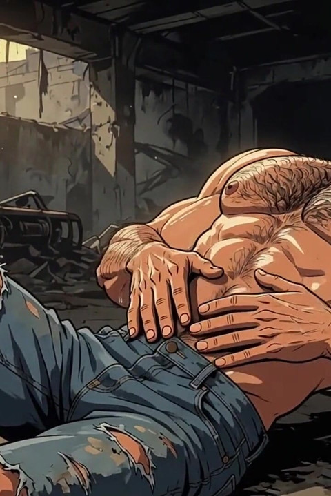Hairy Chest Men Animation