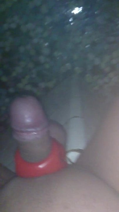 bathroom play dildo