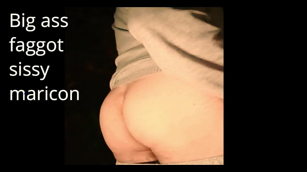 I took off my brown panties and showed my red ass