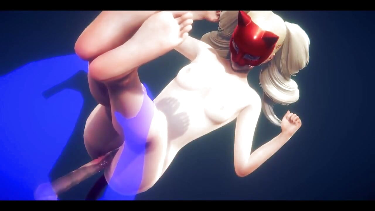 Persona 5 hentai - Ann Takamari follada dos veces y trabajando con el pie - japonés manga anime film game porno