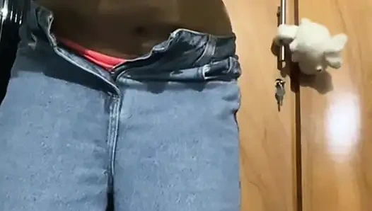 She came home, she's really turned on by my erect nipples, she's caressing me!