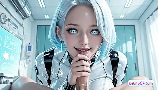 Passionate lab android gets slow doggy and steamy facial (AI-Generated)