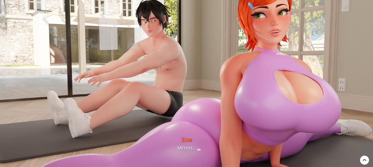 Zoe makes Eden fuck her big ass during workout