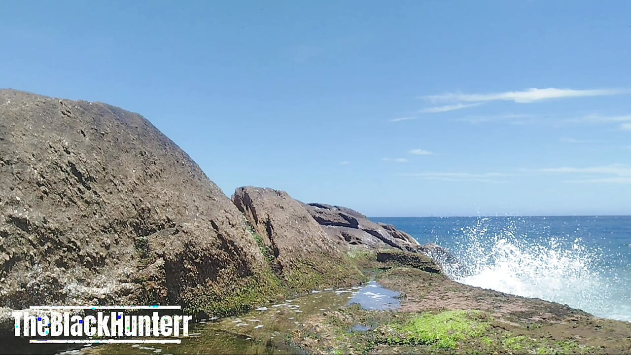 Tanning My Hairy Body and Gg on the Apoador's Stone in Rj