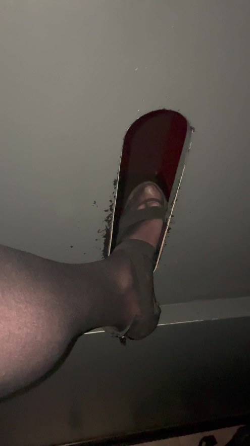 Crossdresser Strumpfhose glory hole high Heels Blasen Sperma Schlucken