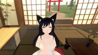 Ahri z League of Legends daje loda w hentai vr