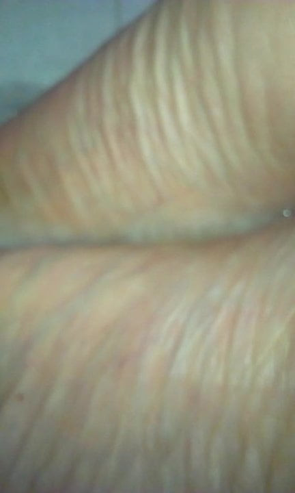 Cum on wife's feet