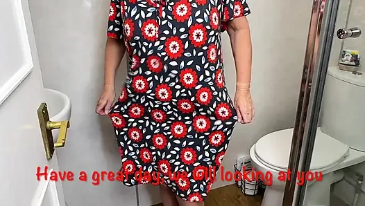 Mrs Mature Feet Dressing - Big Granny Pants 501