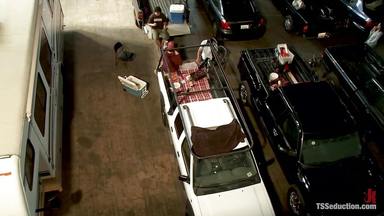 TS Foxxy Tailgating and Glory Hole Blow Jobs