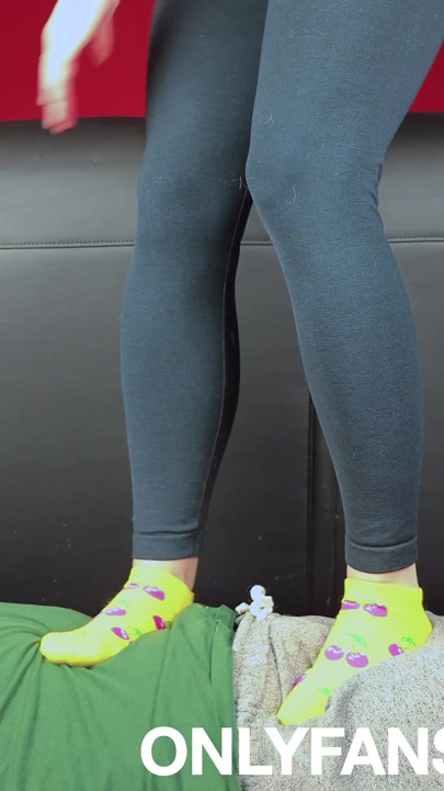 Uggs and Sock Trampling, Femdom Jozi Trample