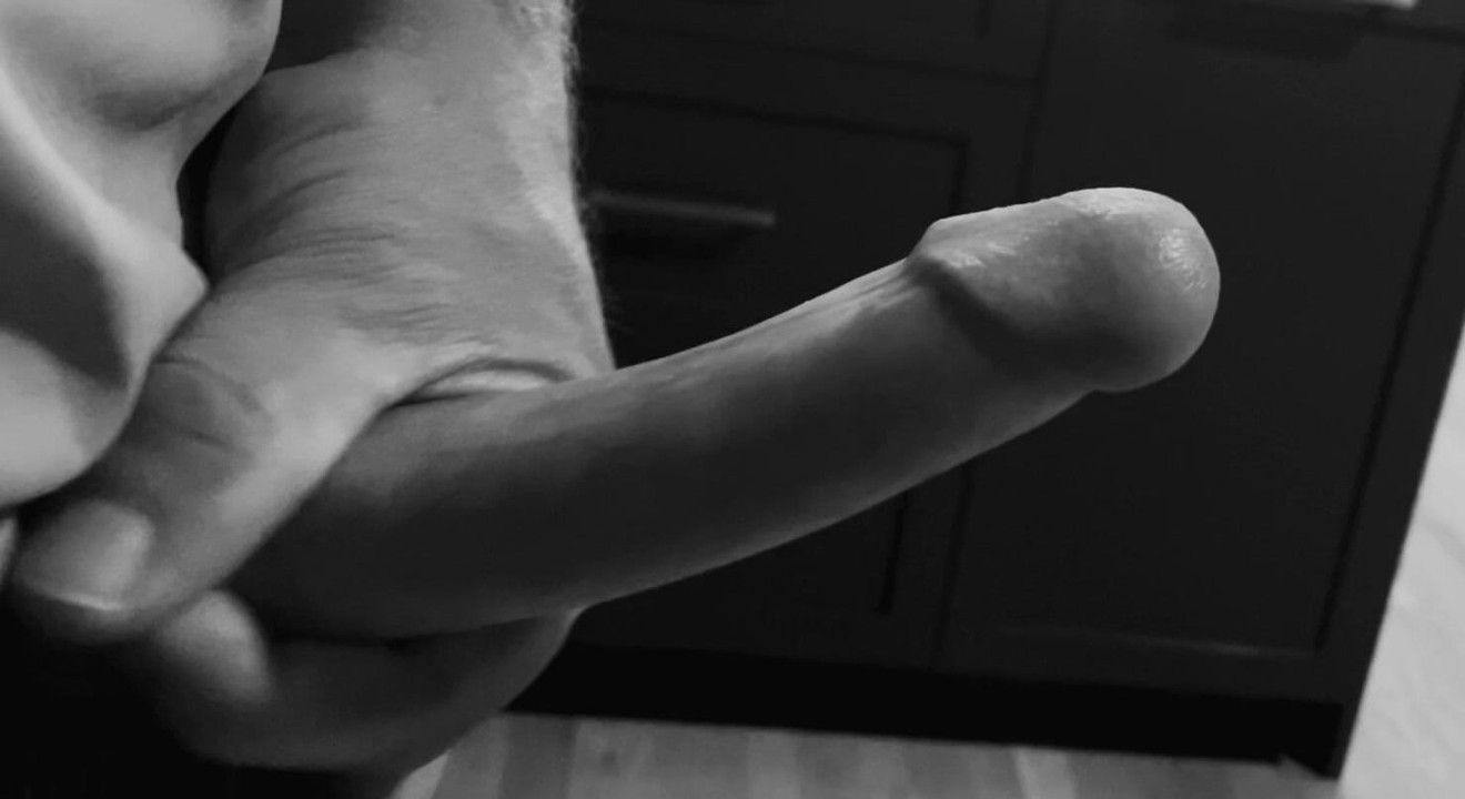 Slowly stroking my cock! Part of an all day teasing  and edging session