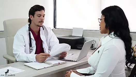 An Aspiring Nurse Presents Her Resume to Dr. JOE