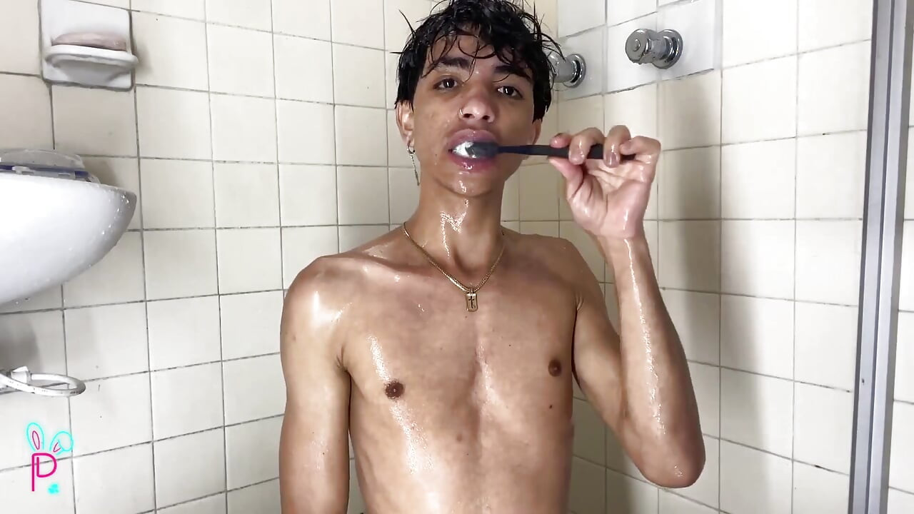 Taking a Cold Shower While My Cock Is Hot