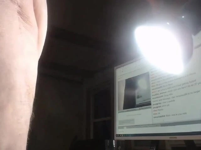 Daddy cums on cam