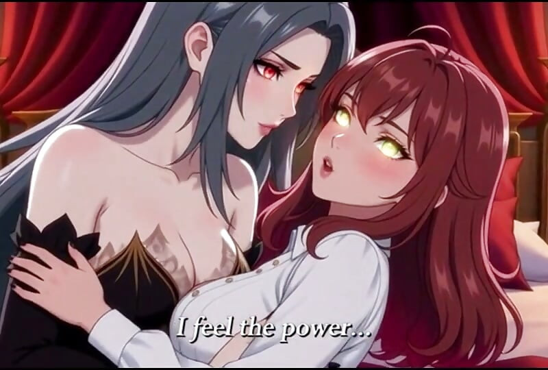 A lesbian Vampire Queen transforms a beautiful young woman