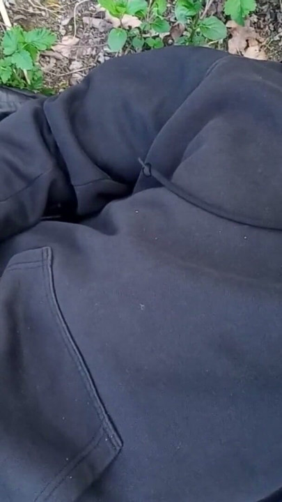The cute gay twink jerking off his cock, pulled through his fly while outdoors, is Jon Arteen | Clip 1