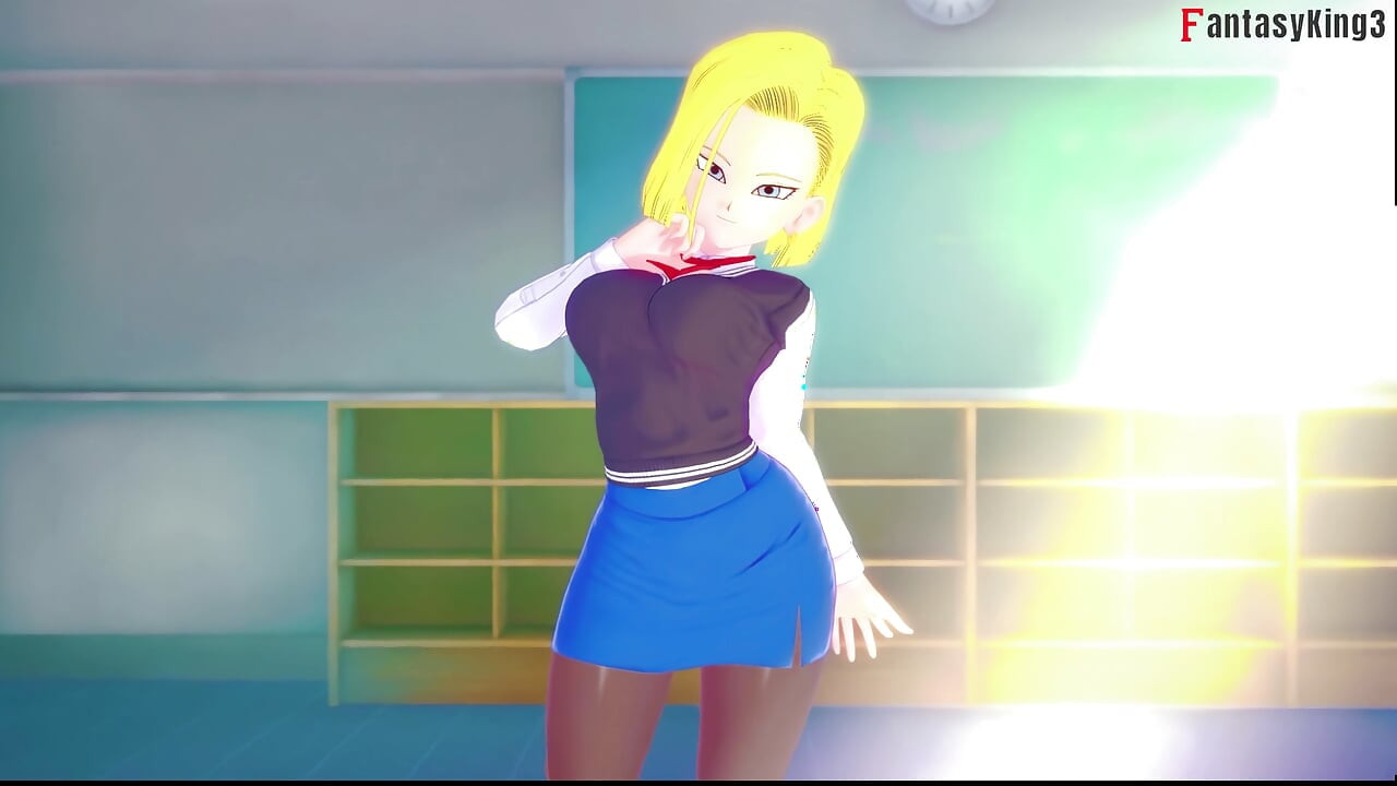 Android 18 intră la facultate pentru a continua futaiul Gohan - Dragon Ball zex