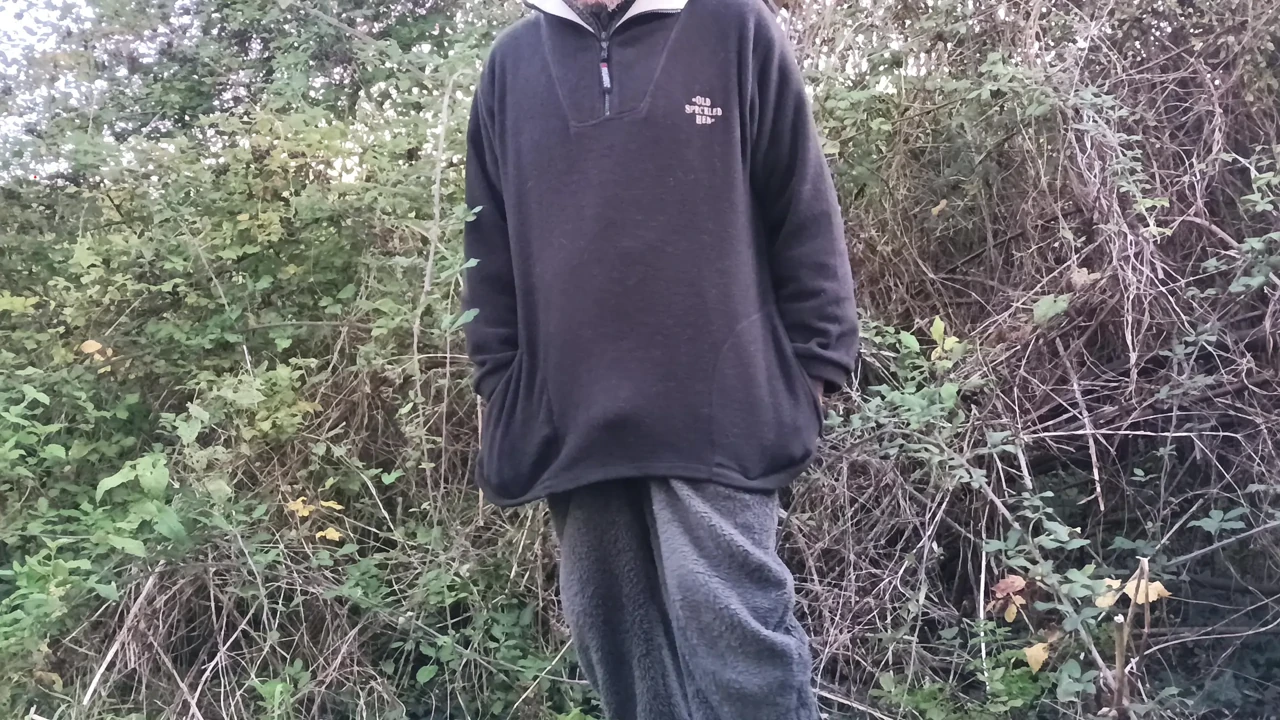 Moaning Squirting Cumshot Wanking in the Woods Wearing Onesie