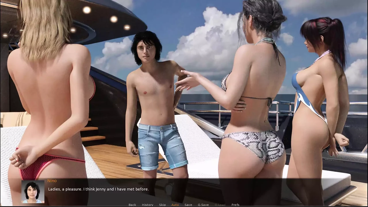 Happy marriage #9 - Winthorpe got s hand job from Jenny ... The group wenton a boat cruz ... Nino fucked Jenny on the boat and t