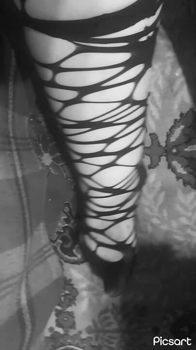 Black gothic socks