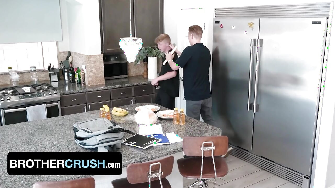 BrotherCrush - Inexperienced Teen Obeys His Dominative Big Stepbrother And Bends Over For Him