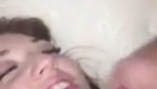 Pounding her pussy and she wants the cum on her face