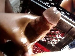ThickBlackOilyCock dick stroke