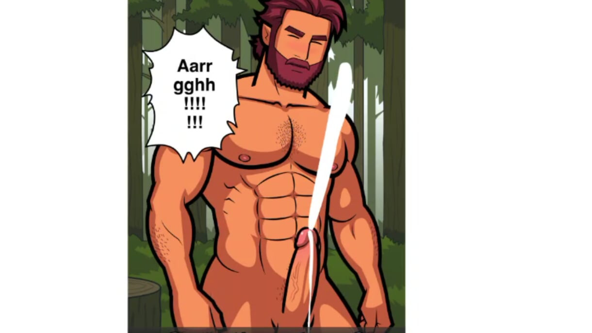 Your favorite lumberjack with massive huge cock.