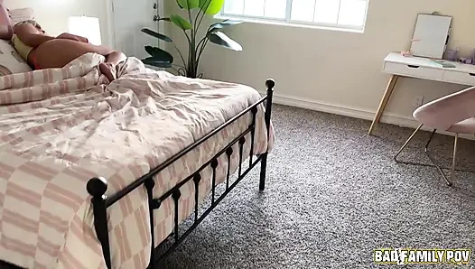 BadFamilyPOV - Alexis Kay sucks her stepdad's throbbing dick